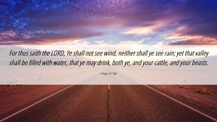 Picture 06 - 2 Kings 3:17 KJV Desktop Wallpaper - For thus saith the LORD, Ye shall not see wind, - Desktop Bible Verse Wallpaper