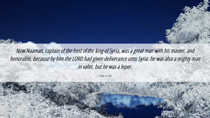 Picture 06 - 2 Kings 5:1 KJV Desktop Wallpaper - Now Naaman, captain of the host of the king of - Desktop Bible Verse Wallpaper