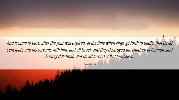 Picture 06 - 2 Samuel 11:1 KJV Desktop Wallpaper - And it came to pass, after the year was expired, - Desktop Bible Verse Wallpaper