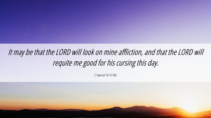 Picture 06 - 2 Samuel 16:12 KJV Desktop Wallpaper - It may be that the LORD will look on mine - Desktop Bible Verse Wallpaper
