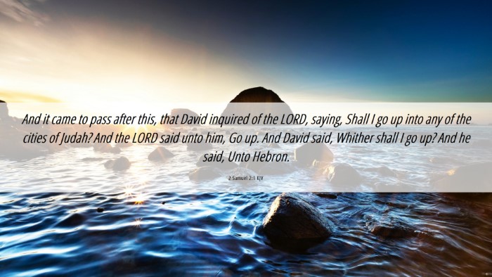 Picture 06 - 2 Samuel 2:1 KJV Desktop Wallpaper - And it came to pass after this, that David - Desktop Bible Verse Wallpaper