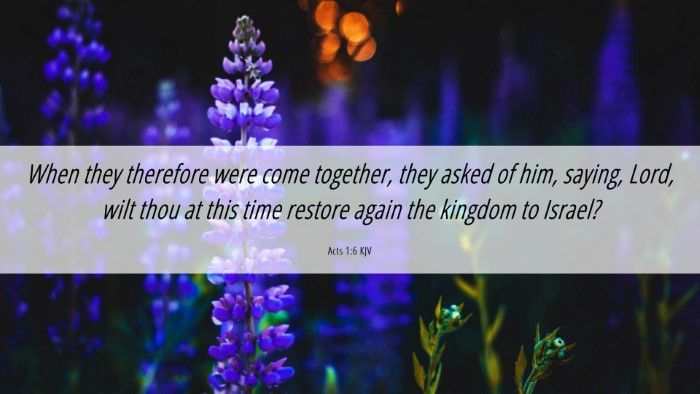 Picture 06 - Acts 1:6 KJV Desktop Wallpaper - When they therefore were come together, they - Desktop Bible Verse Wallpaper