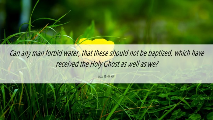 Picture 06 - Acts 10:47 KJV Desktop Wallpaper - Can any man forbid water, that these should not - Desktop Bible Verse Wallpaper