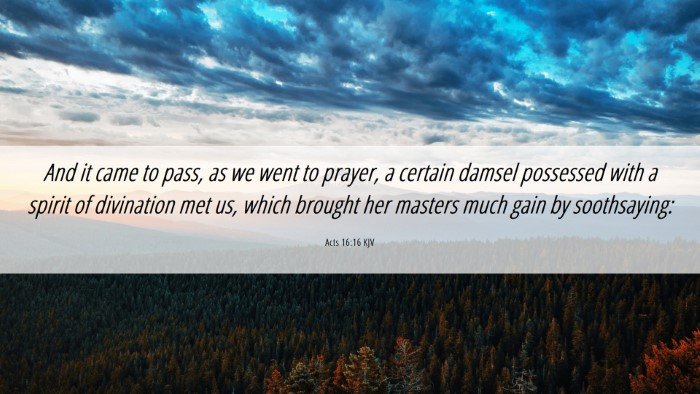 Picture 06 - Acts 16:16 KJV Desktop Wallpaper - And it came to pass, as we went to prayer, a - Desktop Bible Verse Wallpaper