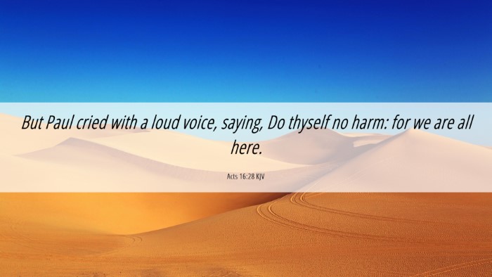 Picture 06 - Acts 16:28 KJV Desktop Wallpaper - But Paul cried with a loud voice, saying, Do - Desktop Bible Verse Wallpaper