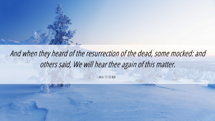 Picture 06 - Acts 17:32 KJV Desktop Wallpaper - And when they heard of the resurrection of the - Desktop Bible Verse Wallpaper