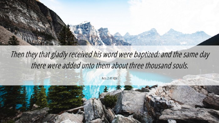 Picture 06 - Acts 2:41 KJV Desktop Wallpaper - Then they that gladly received his word were - Desktop Bible Verse Wallpaper