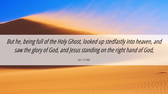 Picture 06 - Acts 7:55 KJV Desktop Wallpaper - But he, being full of the Holy Ghost, looked up - Desktop Bible Verse Wallpaper