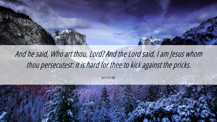 Picture 06 - Acts 9:5 KJV Desktop Wallpaper - And he said, Who art thou, Lord? And the Lord - Desktop Bible Verse Wallpaper