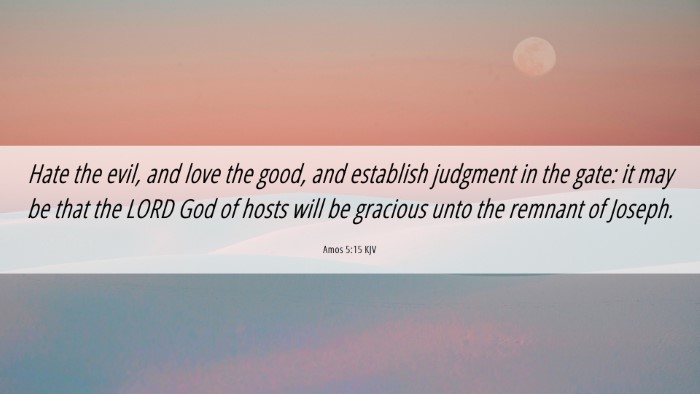 Picture 06 - Amos 5:15 KJV Desktop Wallpaper - Hate the evil, and love the good, and establish - Desktop Bible Verse Wallpaper