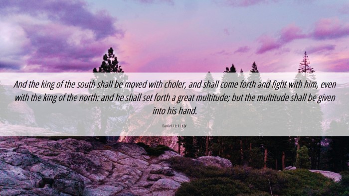 Picture 06 - Daniel 11:11 KJV Desktop Wallpaper - And the king of the south shall be moved with - Desktop Bible Verse Wallpaper
