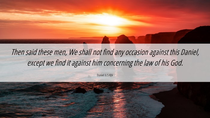 Picture 06 - Daniel 6:5 KJV Desktop Wallpaper - Then said these men, We shall not find any - Desktop Bible Verse Wallpaper