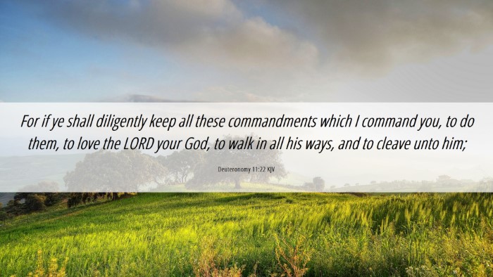 Picture 06 - Deuteronomy 11:22 KJV Desktop Wallpaper - For if ye shall diligently keep all these - Desktop Bible Verse Wallpaper