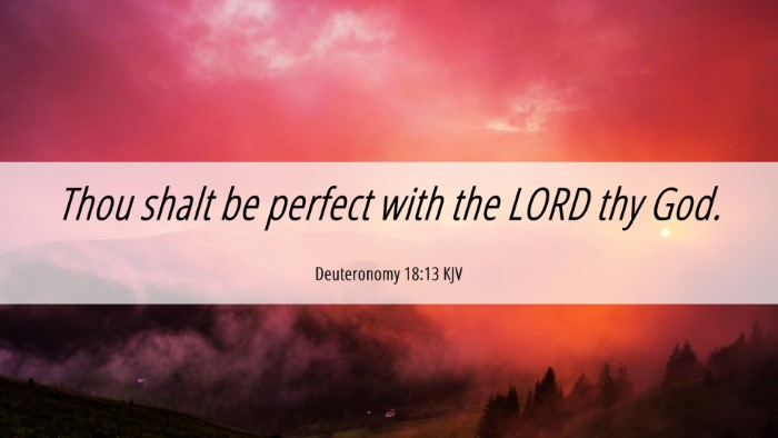 Picture 06 - Deuteronomy 18:13 KJV Desktop Wallpaper - Thou shalt be perfect with the LORD thy - Desktop Bible Verse Wallpaper