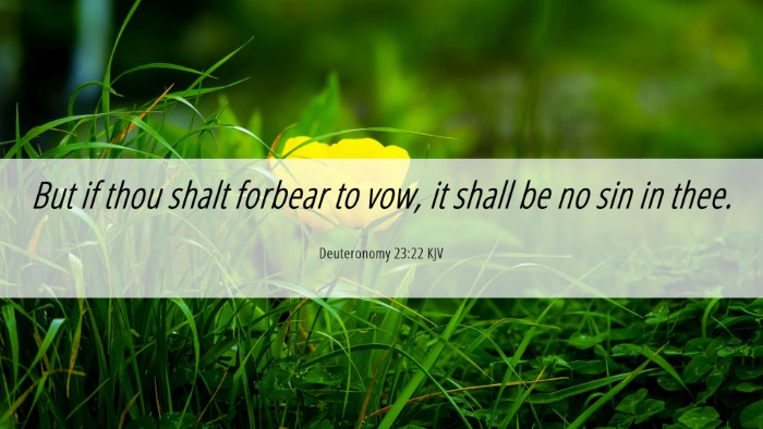 Picture 06 - Deuteronomy 23:22 KJV Desktop Wallpaper - But if thou shalt forbear to vow, it shall be no - Desktop Bible Verse Wallpaper