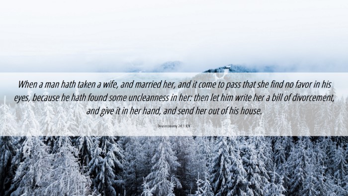 Picture 06 - Deuteronomy 24:1 KJV Desktop Wallpaper - When a man hath taken a wife, and married her, - Desktop Bible Verse Wallpaper
