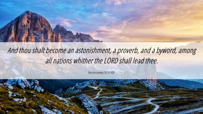 Picture 06 - Deuteronomy 28:37 KJV Desktop Wallpaper - And thou shalt become an astonishment, a proverb, - Desktop Bible Verse Wallpaper