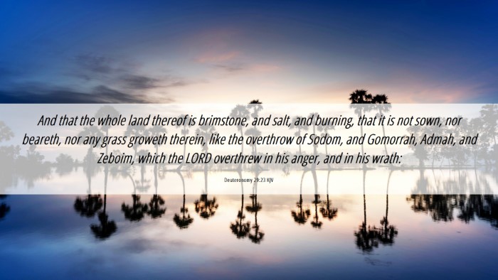 Picture 06 - Deuteronomy 29:23 KJV Desktop Wallpaper - And that the whole land thereof is brimstone, and - Desktop Bible Verse Wallpaper