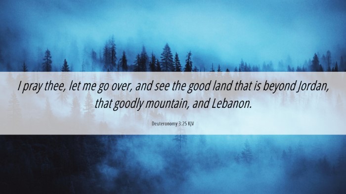 Picture 06 - Deuteronomy 3:25 KJV Desktop Wallpaper - I pray thee, let me go over, and see the good - Desktop Bible Verse Wallpaper