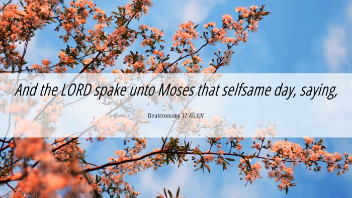 Picture 06 - Deuteronomy 32:48 KJV Desktop Wallpaper - And the LORD spake unto Moses that selfsame day, - Desktop Bible Verse Wallpaper