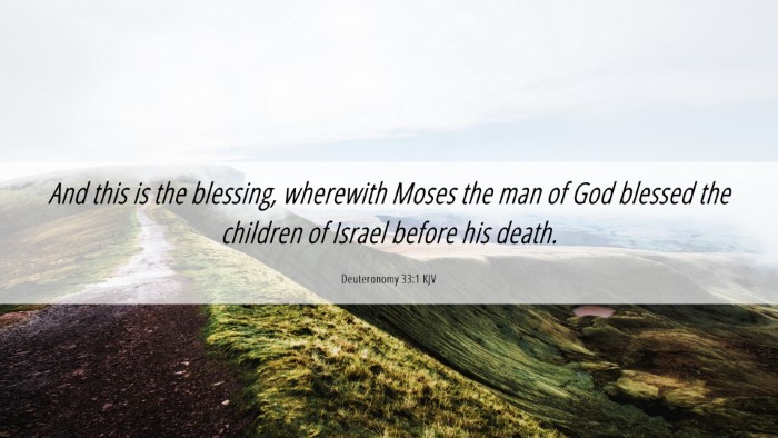 Picture 06 - Deuteronomy 33:1 KJV Desktop Wallpaper - And this is the blessing, wherewith Moses the man - Desktop Bible Verse Wallpaper