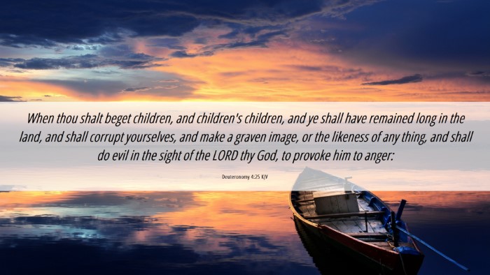 Picture 06 - Deuteronomy 4:25 KJV Desktop Wallpaper - When thou shalt beget children, and children's - Desktop Bible Verse Wallpaper