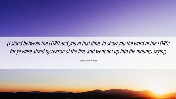 Picture 06 - Deuteronomy 5:5 KJV Desktop Wallpaper - (I stood between the LORD and you at that time, - Desktop Bible Verse Wallpaper