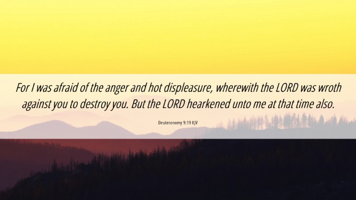 Picture 06 - Deuteronomy 9:19 KJV Desktop Wallpaper - For I was afraid of the anger and hot - Desktop Bible Verse Wallpaper