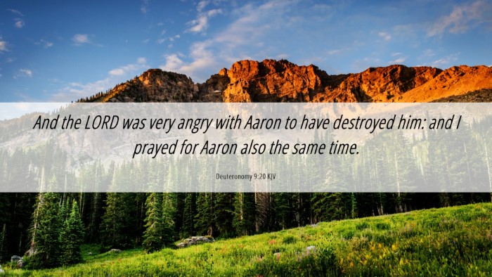 Picture 06 - Deuteronomy 9:20 KJV Desktop Wallpaper - And the LORD was very angry with Aaron to have - Desktop Bible Verse Wallpaper