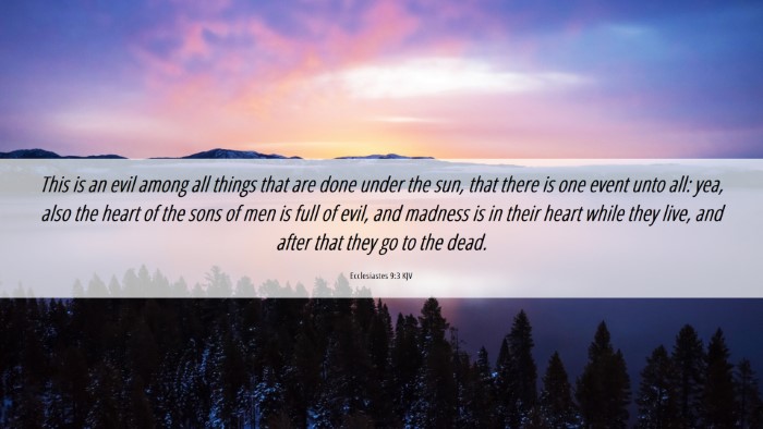 Picture 06 - Ecclesiastes 9:3 KJV Desktop Wallpaper - This is an evil among all things that are done - Desktop Bible Verse Wallpaper