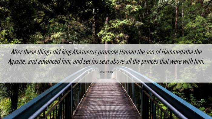 Picture 06 - Esther 3:1 KJV Desktop Wallpaper - After these things did king Ahasuerus promote - Desktop Bible Verse Wallpaper