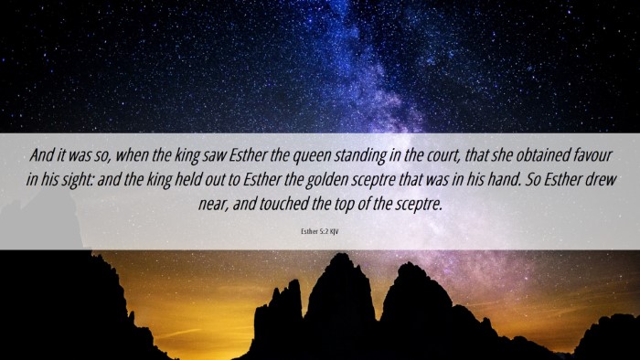 Picture 06 - Esther 5:2 KJV Desktop Wallpaper - And it was so, when the king saw Esther the queen - Desktop Bible Verse Wallpaper