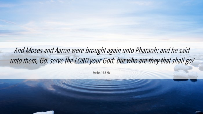 Picture 06 - Exodus 10:8 KJV Desktop Wallpaper - And Moses and Aaron were brought again unto - Desktop Bible Verse Wallpaper