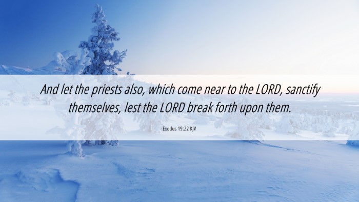 Picture 06 - Exodus 19:22 KJV Desktop Wallpaper - And let the priests also, which come near to the - Desktop Bible Verse Wallpaper