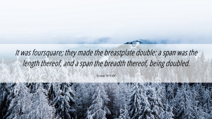 Picture 06 - Exodus 39:9 KJV Desktop Wallpaper - It was foursquare; they made the breastplate - Desktop Bible Verse Wallpaper
