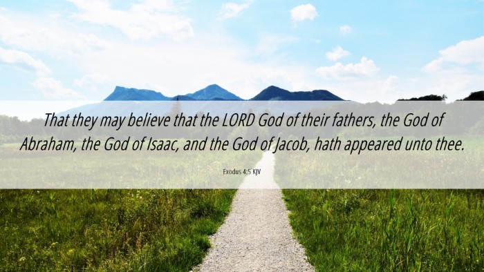 Picture 06 - Exodus 4:5 KJV Desktop Wallpaper - That they may believe that the LORD God of their - Desktop Bible Verse Wallpaper
