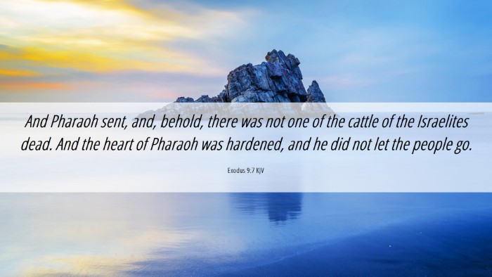 Picture 06 - Exodus 9:7 KJV Desktop Wallpaper - And Pharaoh sent, and, behold, there was not one - Desktop Bible Verse Wallpaper