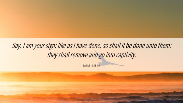 Picture 06 - Ezekiel 12:11 KJV Desktop Wallpaper - Say, I am your sign: like as I have done, so - Desktop Bible Verse Wallpaper