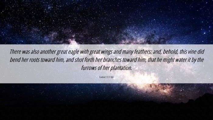 Picture 06 - Ezekiel 17:7 KJV Desktop Wallpaper - There was also another great eagle with great - Desktop Bible Verse Wallpaper