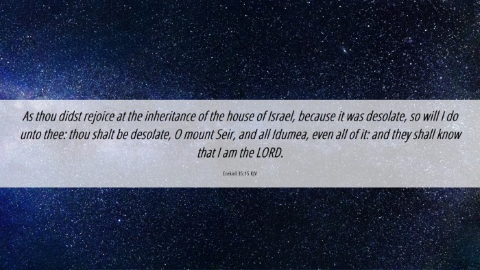Picture 06 - Ezekiel 35:15 KJV Desktop Wallpaper - As thou didst rejoice at the inheritance of the - Desktop Bible Verse Wallpaper