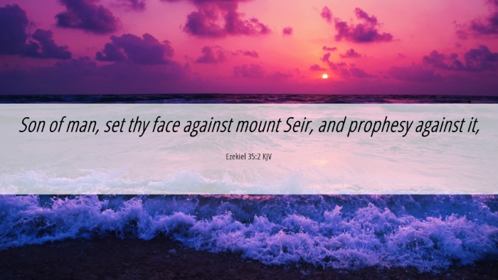 Picture 06 - Ezekiel 35:2 KJV Desktop Wallpaper - Son of man, set thy face against mount Seir, and - Desktop Bible Verse Wallpaper