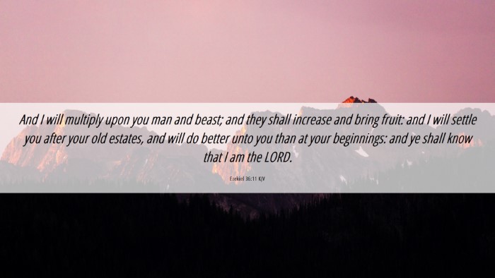 Picture 06 - Ezekiel 36:11 KJV Desktop Wallpaper - And I will multiply upon you man and beast; and - Desktop Bible Verse Wallpaper