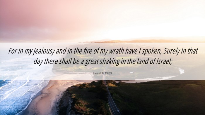 Picture 06 - Ezekiel 38:19 KJV Desktop Wallpaper - For in my jealousy and in the fire of my wrath - Desktop Bible Verse Wallpaper