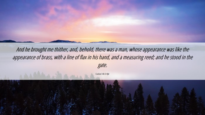 Picture 06 - Ezekiel 40:3 KJV Desktop Wallpaper - And he brought me thither, and, behold, there was - Desktop Bible Verse Wallpaper