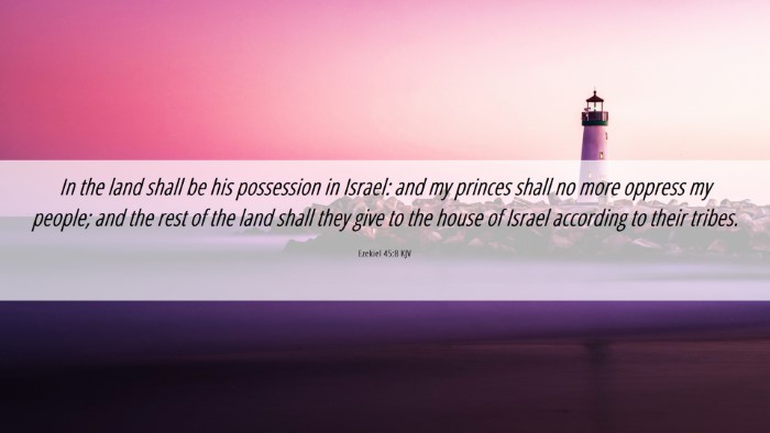 Picture 06 - Ezekiel 45:8 KJV Desktop Wallpaper - In the land shall be his possession in Israel: - Desktop Bible Verse Wallpaper