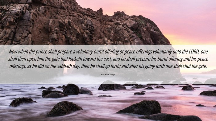 Picture 06 - Ezekiel 46:12 KJV Desktop Wallpaper - Now when the prince shall prepare a voluntary - Desktop Bible Verse Wallpaper