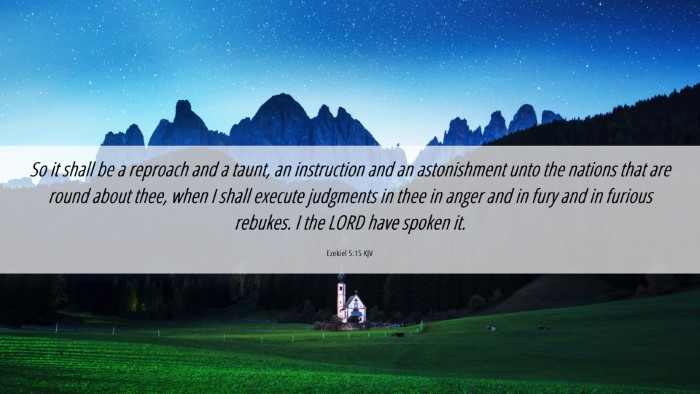 Picture 06 - Ezekiel 5:15 KJV Desktop Wallpaper - So it shall be a reproach and a taunt, an - Desktop Bible Verse Wallpaper