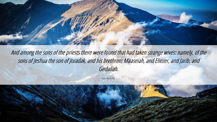 Picture 06 - Ezra 10:18 KJV Desktop Wallpaper - And among the sons of the priests there were - Desktop Bible Verse Wallpaper