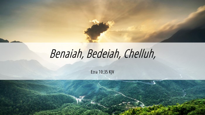 Picture 06 - Ezra 10:35 KJV Desktop Wallpaper - Benaiah, Bedeiah, - Desktop Bible Verse Wallpaper