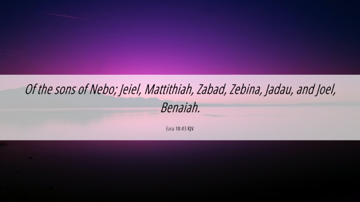 Picture 06 - Ezra 10:43 KJV Desktop Wallpaper - Of the sons of Nebo; Jeiel, Mattithiah, Zabad, - Desktop Bible Verse Wallpaper